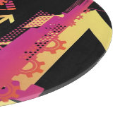 Technischer Halbtonhintergrund 7 Schneidebrett (Ecke)