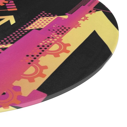 Technischer Halbtonhintergrund 7 Schneidebrett (Ecke)