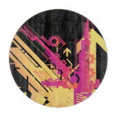 Technischer Halbtonhintergrund 7 Schneidebrett (Vorderseite)