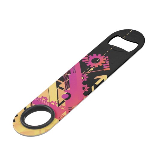 Technischer Halbtonhintergrund 7 Speedflaschenöffner (Rückseite Schrägansicht)