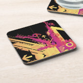 Technischer Halbtonhintergrund 7 Untersetzer (Linke Seite)