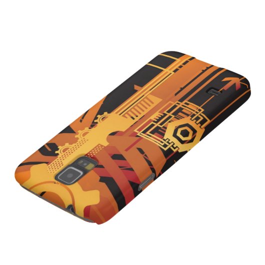 Technischer Halbtonhintergrund Case-Mate Samsung Galaxy Hülle (unten)