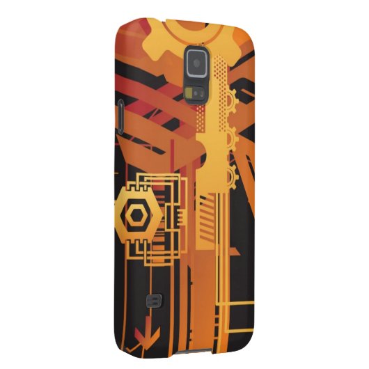 Technischer Halbtonhintergrund Case-Mate Samsung Galaxy Hülle (Rückseite/rechts)