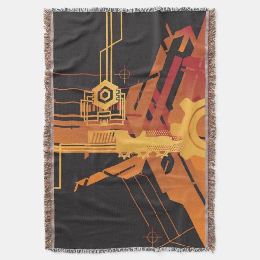 Technischer Halbtonhintergrund Decke (Vorderseite Vertikal)