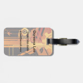 Technischer Halbtonhintergrund Gepäckanhänger (Rückseite horizontal)