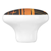 Technischer Halbtonhintergrund Keramikknauf (Seitenansicht)