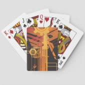 Technischer Halbtonhintergrund Spielkarten (Rückseite)