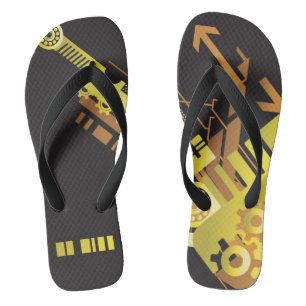 Technischer Halftone-Hintergrund 5 Badesandalen