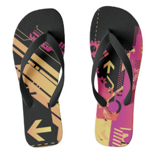 Technischer Halftone-Hintergrund 7 Badesandalen