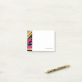 Technischer Halftone-Hintergrund 7 Post-it Klebezettel (Auf Schreibtisch)