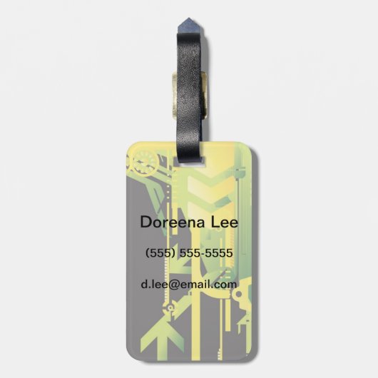 Technischer Hintergrund 4 Gepäckanhänger (Rückseite vertikal)