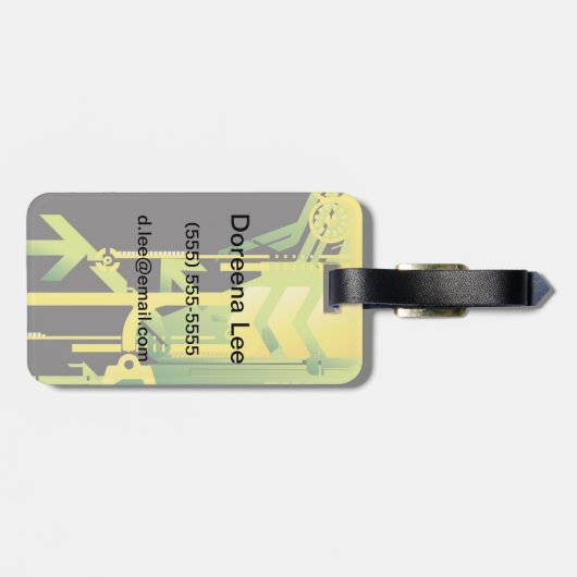 Technischer Hintergrund 4 Gepäckanhänger (Rückseite horizontal)