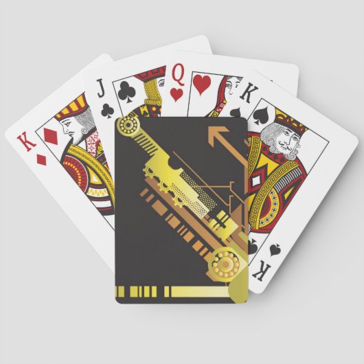 Technischer Hintergrund 5 Spielkarten (Rückseite)