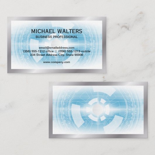 Technischer Hintergrund | Silbergrenze Visitenkarte (Vorne/Hinten)