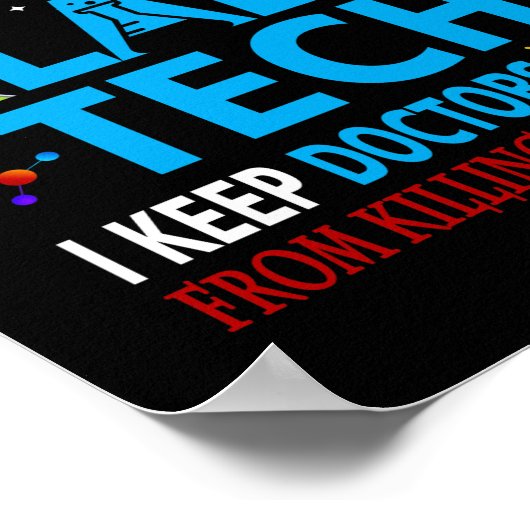 Technischer Labrador Poster (Ecke)