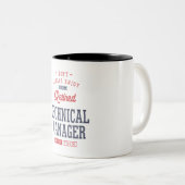 Technischer Leiter Zweifarbige Tasse (VorderseiteRechts)