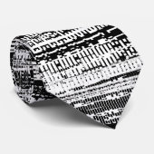 Technischer Niedergang - Schwarz und Weiß Krawatte (Gerollt)