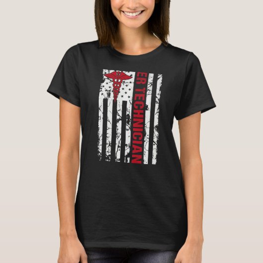 Technischer Notfalltechniker ER Tech Technologist T-Shirt (Vorderseite)