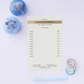 Technischer Rahmen Imitat Gold Flyer (Einzeln)