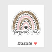 Technischer Regenbogen, chirurgischer Techniker, S Aufkleber (Blatt)