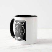 Technischer Retro für klassisch trainiertes Ethern Tasse (Vorderseite Links)