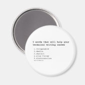 Technischer Schriftsteller Magnet (Vorderseite/Rückseite)