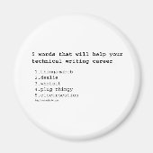 Technischer Schriftsteller Magnet (Vorne)