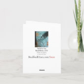 Technischer Stift von Brad Hines, pastellfarbener Karte (Rückseite)