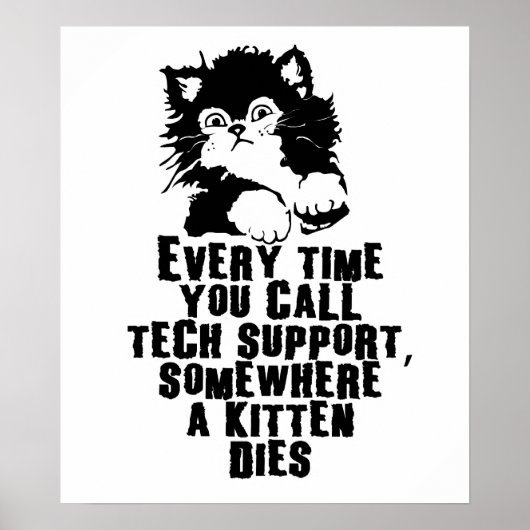 Technischer Support $24,95 Wall-Poster für Grafikt Poster (Vorne)