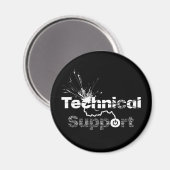 Technischer Support am schlechten Tag Magnet (Vorderseite/Rückseite)