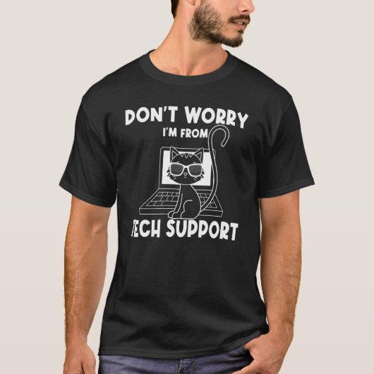 Technischer Support - Anruf zur Desk-Informationst T-Shirt (Vorderseite)