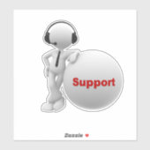 Technischer Support Aufkleber (Blatt)