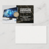 Technischer Support | Computer | Call Center Visitenkarte (Vorne/Hinten)