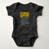 Technischer Support Definition Computer IT Baby Strampler (Vorderseite)