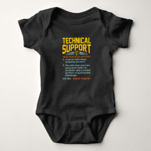Technischer Support Definition Computer IT Baby Strampler