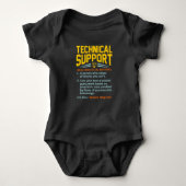 Technischer Support Definition Computer IT Baby Strampler (Vorderseite)