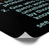 Technischer Support Definition Computer IT Poster (Ecke)