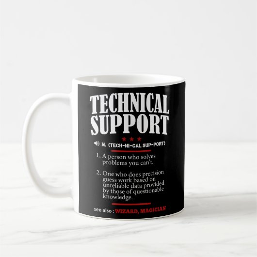 Technischer Support Definition Engineer Computer-N Kaffeetasse (Links)