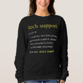 Technischer Support - Definition für Computer Cool Sweatshirt (Vorderseite)