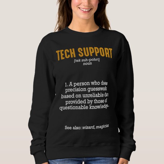 Technischer Support Definition IT-Tech-Assistent J Sweatshirt (Vorderseite)