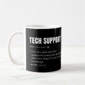 Technischer Support Funny Computer Consultant Defi Kaffeetasse (Links)