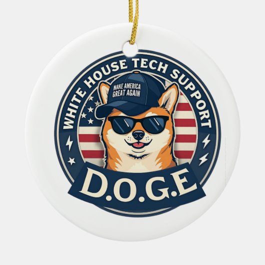 Technischer Support für das Weiße Haus Keramik Ornament (Vorne)