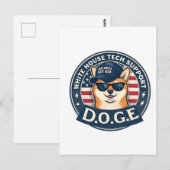 Technischer Support für das Weiße Haus Postkarte (Vorne/Hinten)