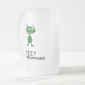 Technischer Support für Dreifach-Auge grün Mattglas Bierglas (Vorderseite Links)