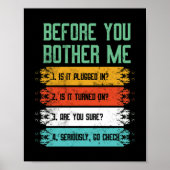 Technischer Support für Informationstechnologie Poster (Vorne)