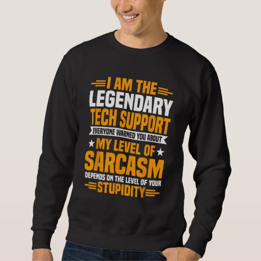 Technischer Support - Help Desk IT Call Center Lev Sweatshirt (Vorderseite)