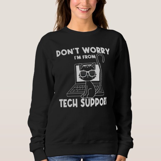 Technischer Support-Hilfebereich Informationstechn Sweatshirt (Vorderseite)