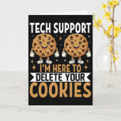 Technischer Support, ich bin hier, um Ihre Cookies Karte (Gelbe Blume)