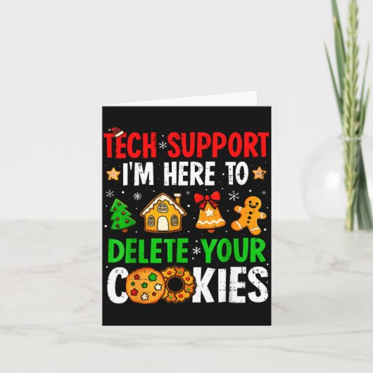 Technischer Support Ich bin hier, um Ihre Cookies Karte (Vorderseite)