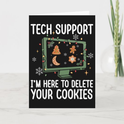 Technischer Support Ich bin hier, um Ihre Cookies  Karte (Vorderseite)
